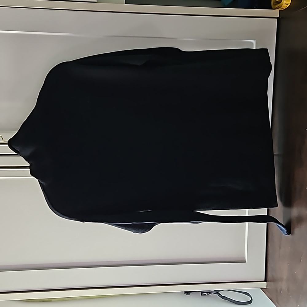 Wilfred (Aritzia) Black merino wool sweater with a cowl neck